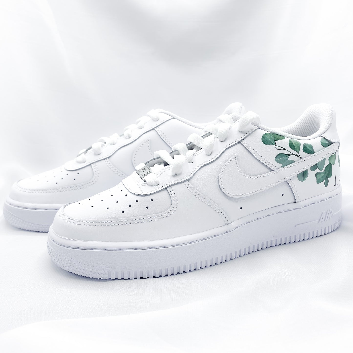 Custom Nike Air Force 1 Brautschuh Eukalyptus