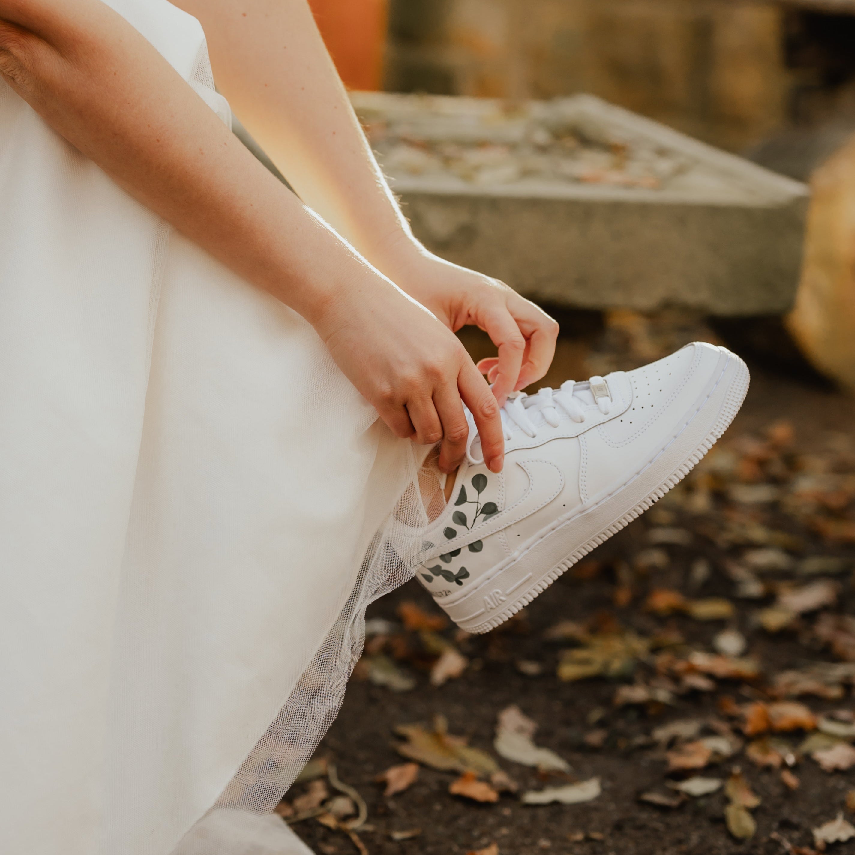 Brautsneaker Eukalyptus