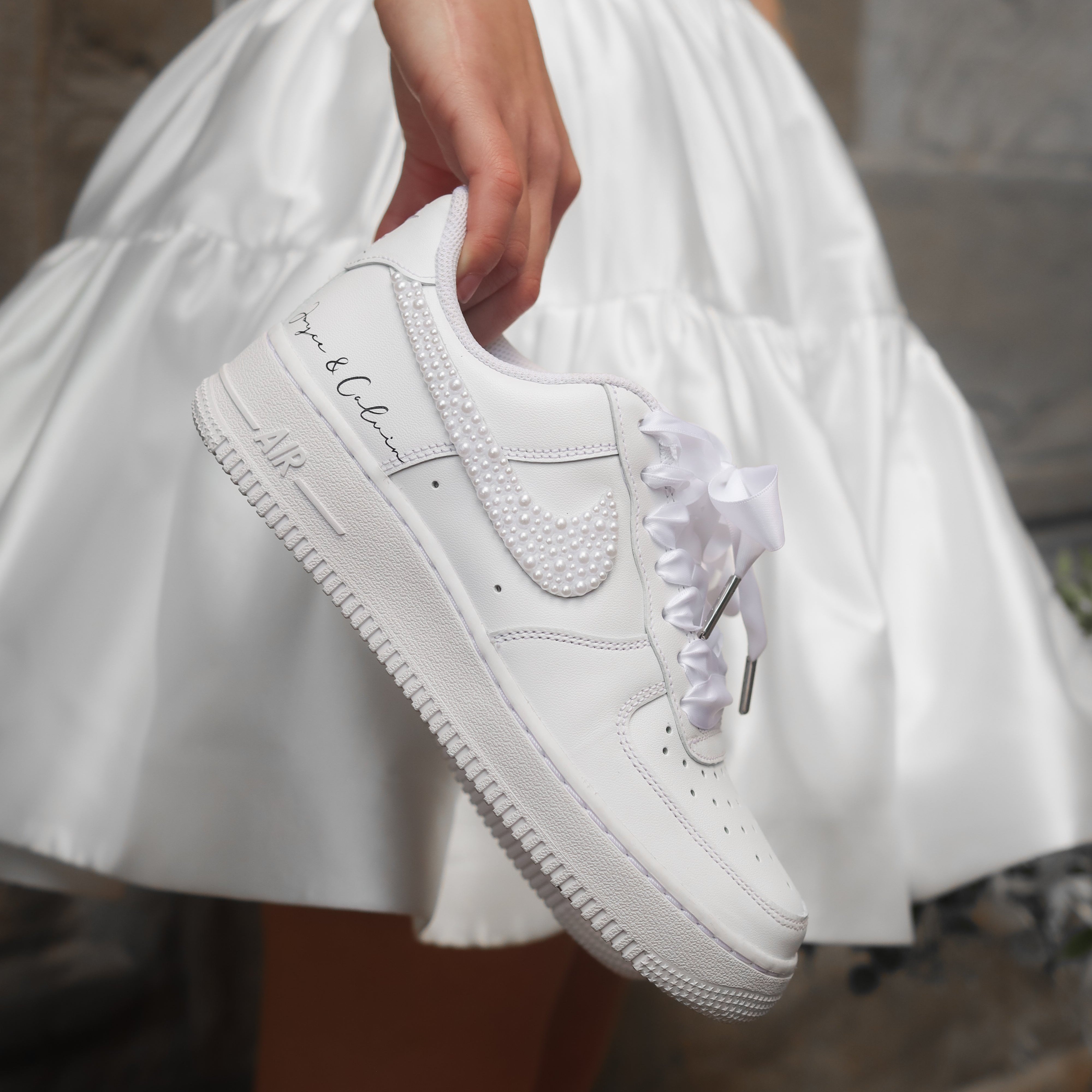 Brautsneaker Perlenglanz