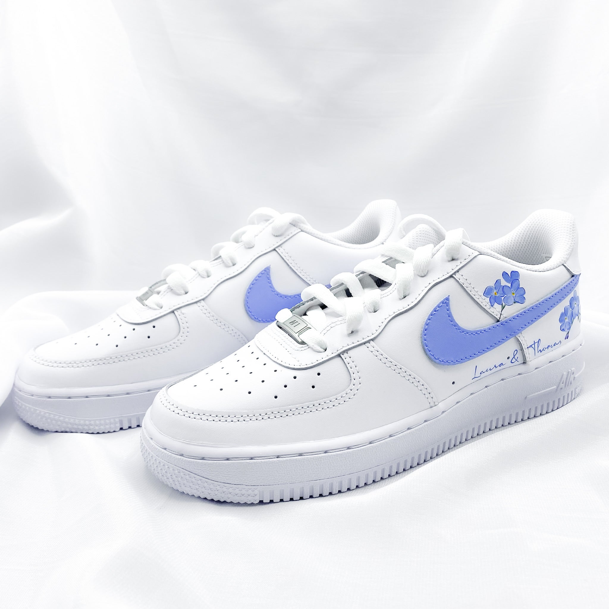 Custom Nike Air Force 1 Brautsneaker Something Blue NeysCustoms