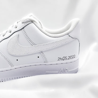 Custom Nike Air Force 1 Brautsneaker/ Bräutigamsneaker Basic