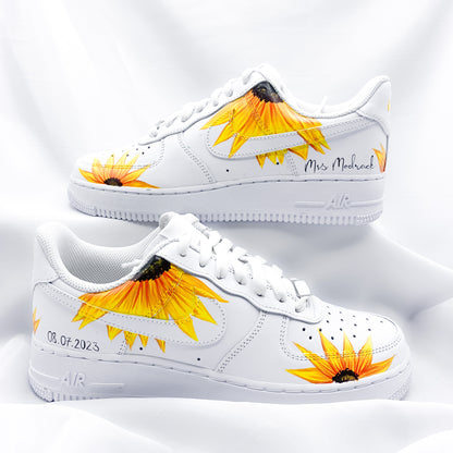 Custom Nike Air Force 1 Sonnenblumen